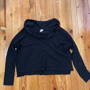 free people waffle knit long sleeve shirt